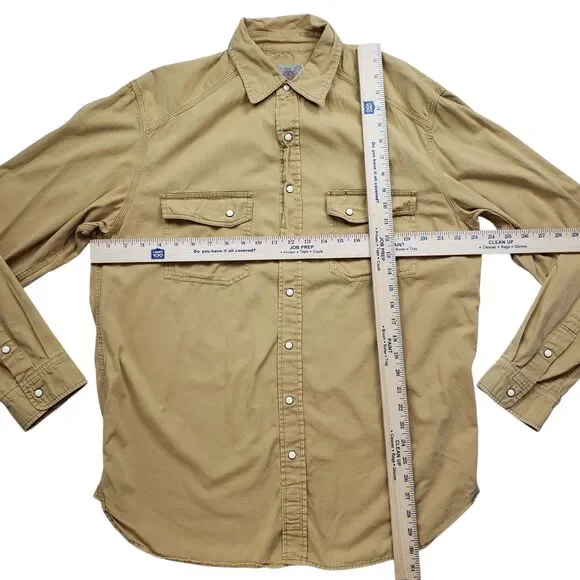 Vintage The Territory Ahead Pearl Snap Shirt Mens M Brushpopper Western Outdoor - Picture 6 of 9